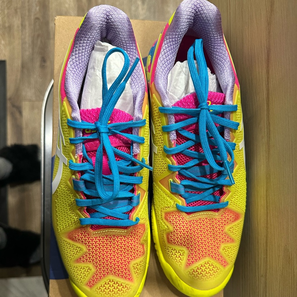 Asics Gel Resolution Women's Neon Yellow Tennis Shoes